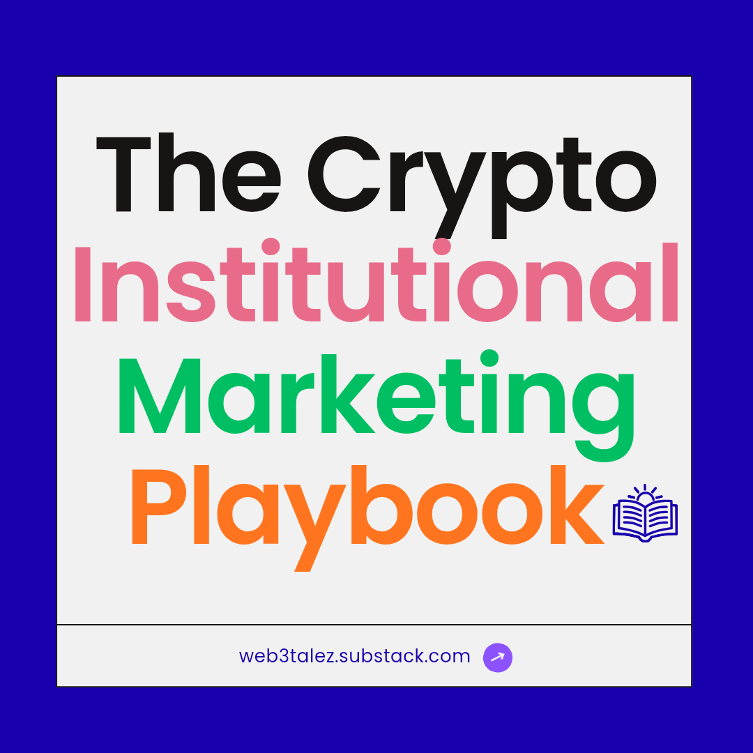 Cover for The Crypto Institutional Marketing Playbook (2026)