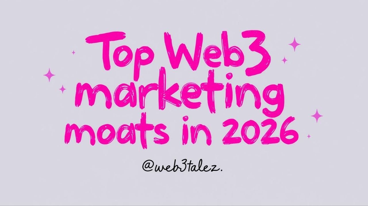 Cover for Top web3 marketing moats in 2026
