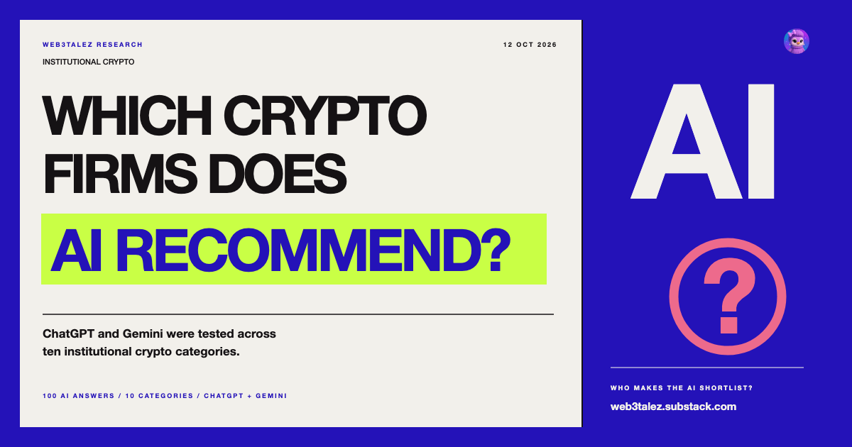 Cover for Which Institutional Crypto Companies Do ChatGPT and Gemini Recommend, and Why?